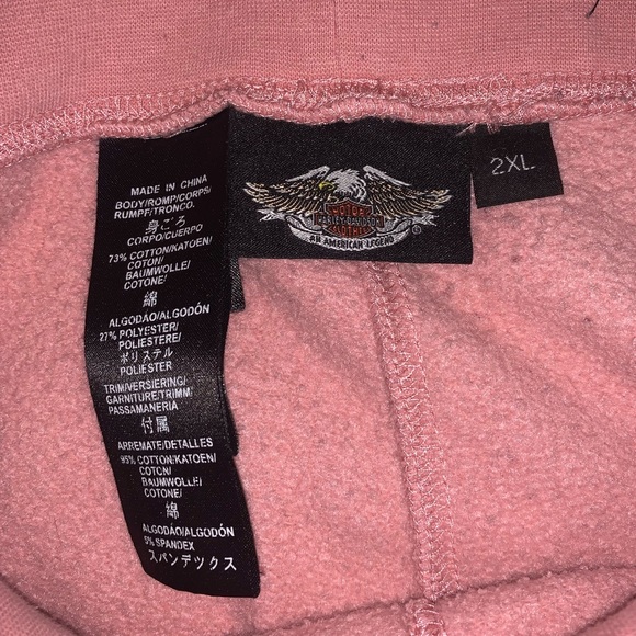 pink harley davidson track pants - Picture 2 of 4